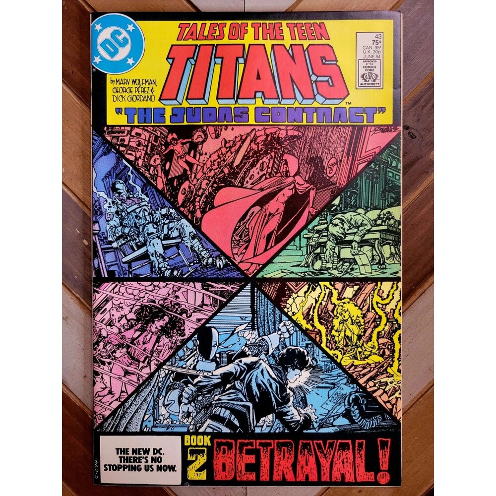 New Teen Titans #43 FN/VF 1st App Jericho, Adeline Wilson! George Perez Art 1984